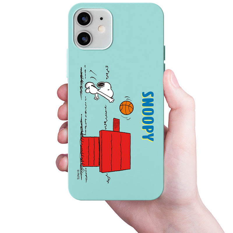 Peanuts Snoopy Liquid Silicone Soft Color Jelly Case Cover