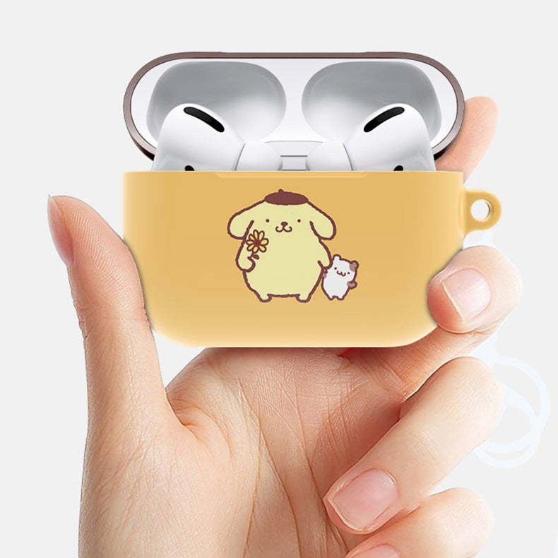 Sanrio Pompompurin Lovely Hard Apple AirPods Charging Case Cover