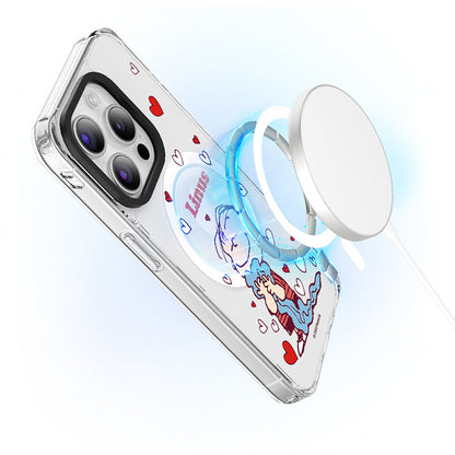 Peanuts Snoopy MagSafe Shockproof Clear Case Cover