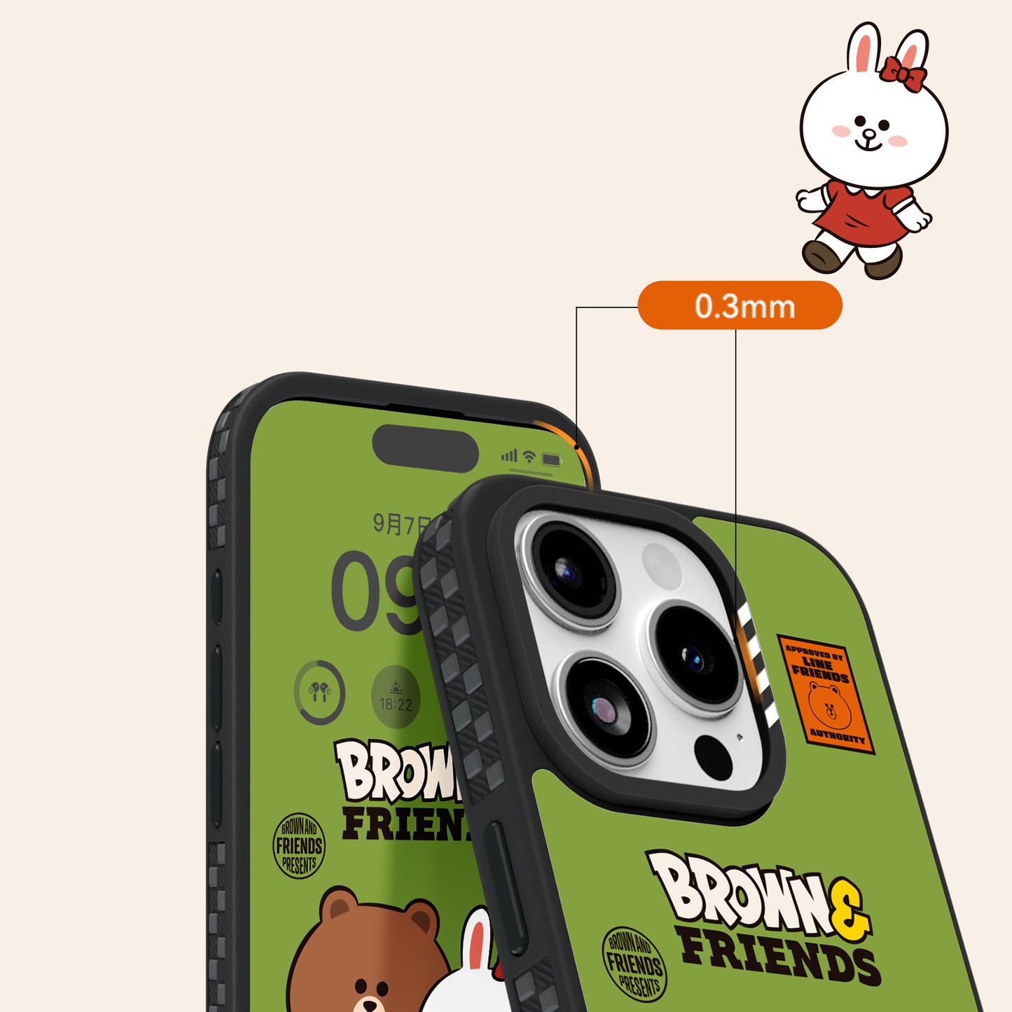 Line Friends Brown & Friends Vintage Edition MagSafe Shockproof Protective Case Cover