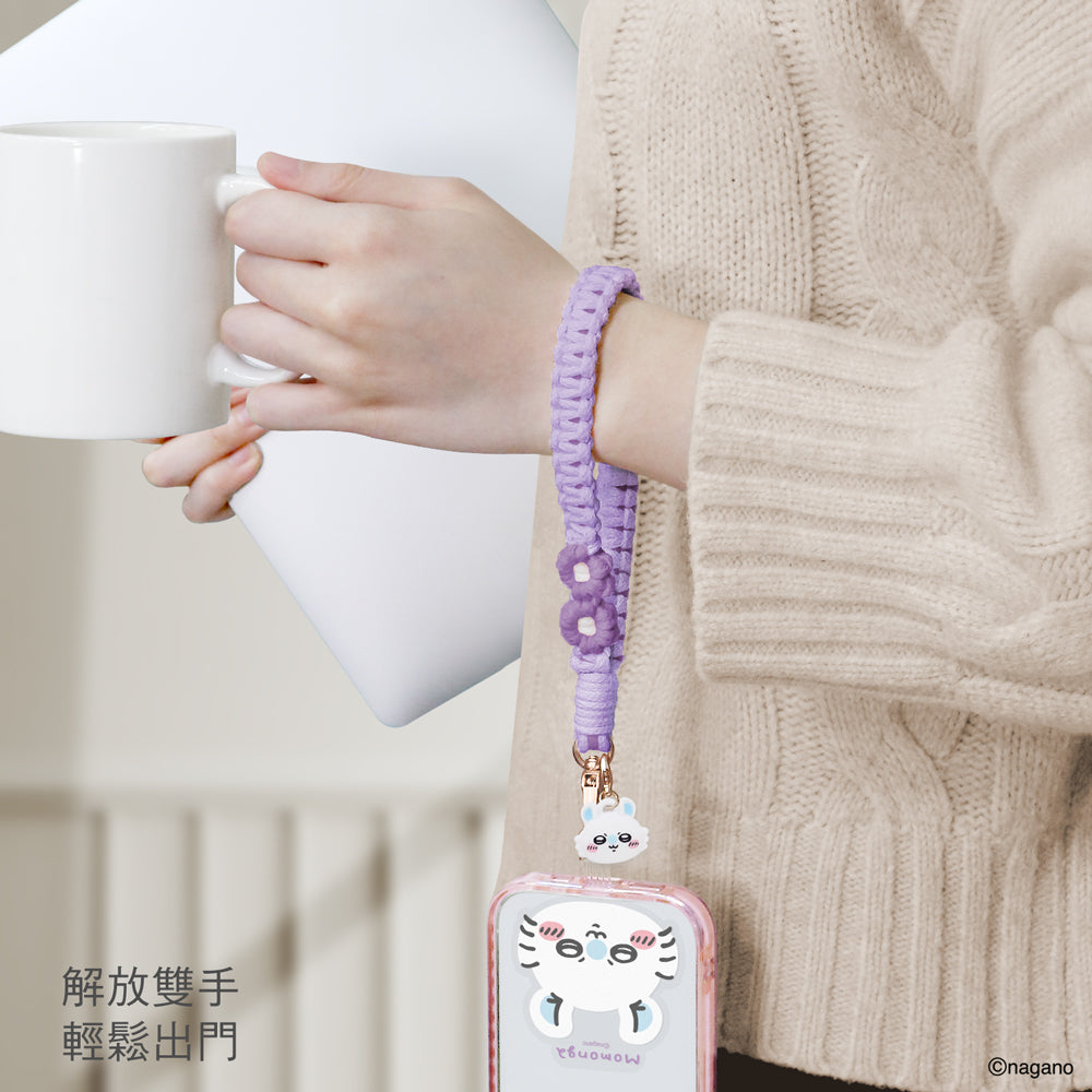 GARMMA Chiikawa Doll Charm Buckle Strap Braided Handstrap Phone Lanyard