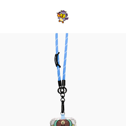 Line Friends Dragon Brwon Character Strap Phone Lanyard