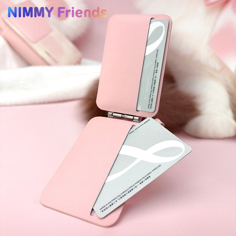 Nimmy Big Eyes Cute Pets 3D Embroidery Magnetic Card Holder Stand