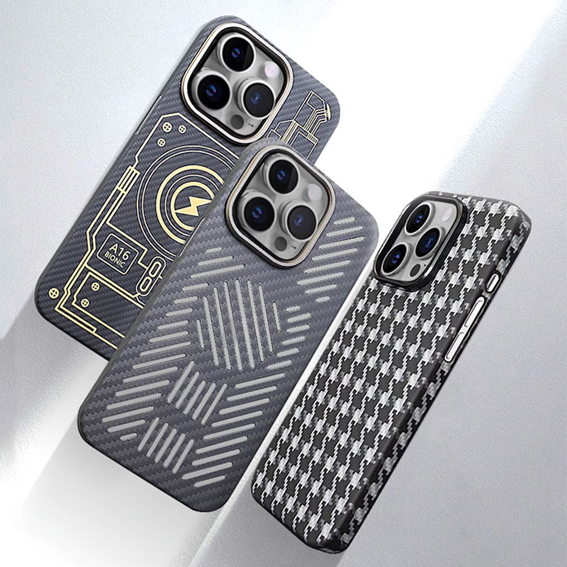 Oatsbasf Luxury Pure Aramid Fiber Case for Apple iPhone