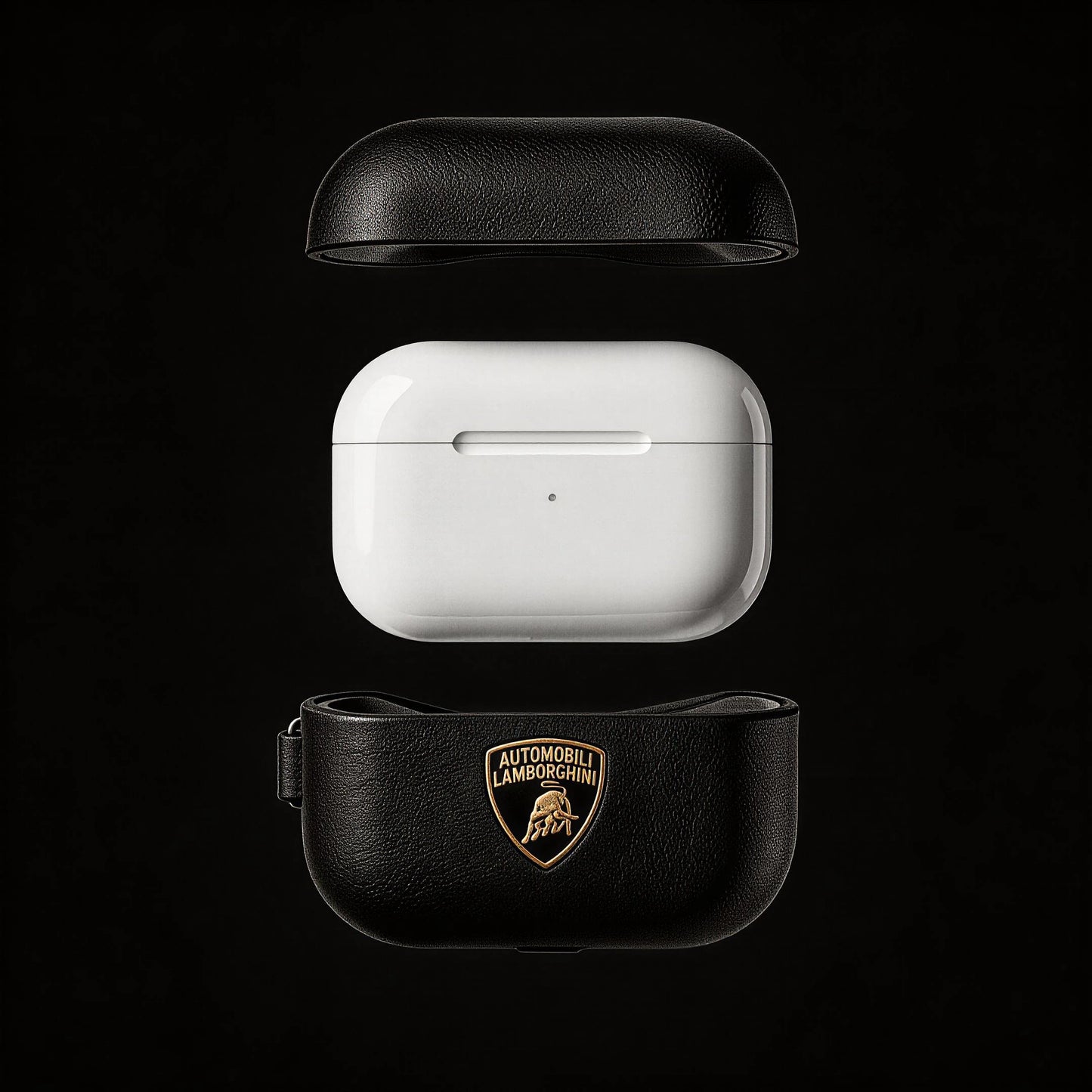 Lamborghini Genuine Leather Apple AirPods Case Cover