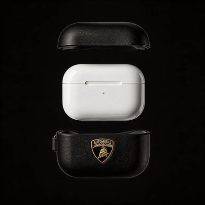 Lamborghini Genuine Leather Apple AirPods Case Cover