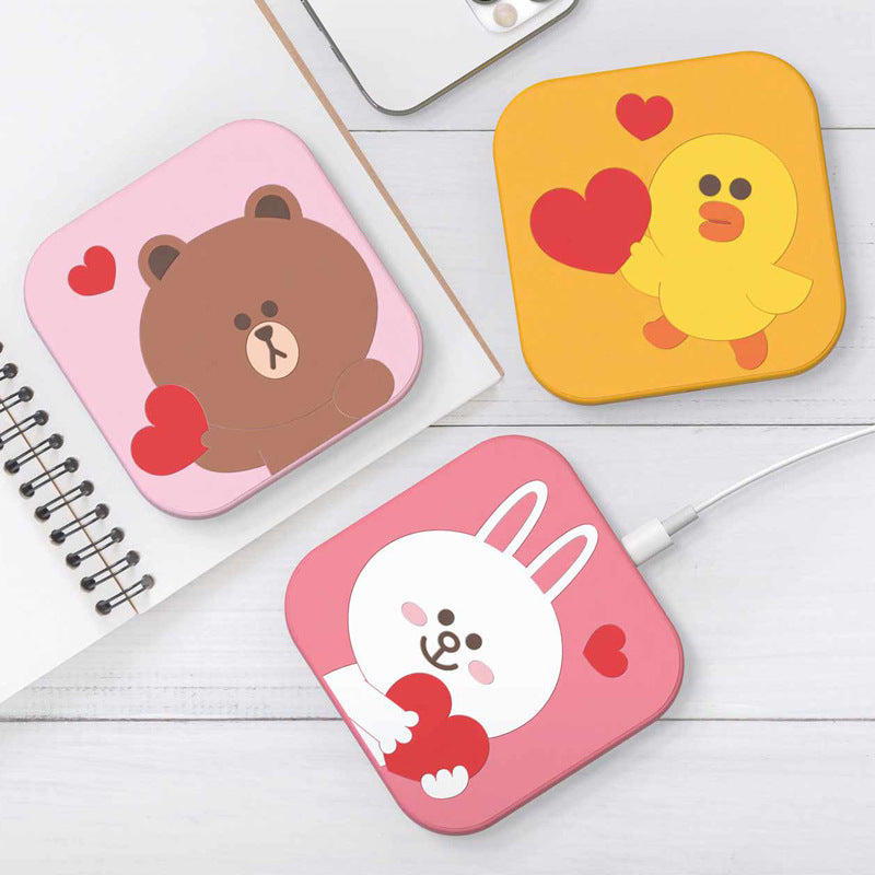 Line Friends 15W Heart Silicone Wireless Charger