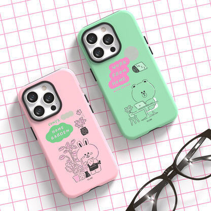 Line Friends Home Sweet Home Dual Layer TPU+PC Shockproof Guard Up Combo Case Cover