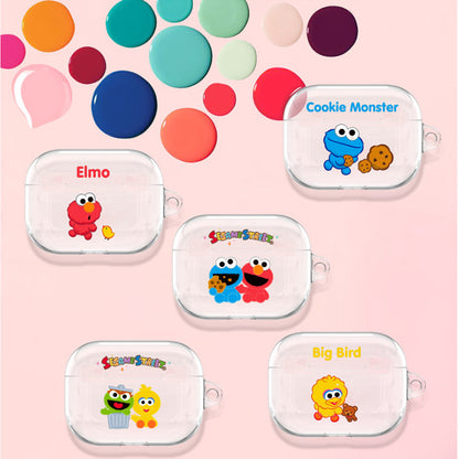 Sesame Street Clear Apple AirPods Charging Case Cover