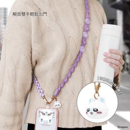 GARMMA Chiikawa Doll Charm Buckle Strap Braided Crossbody Phone Lanyard