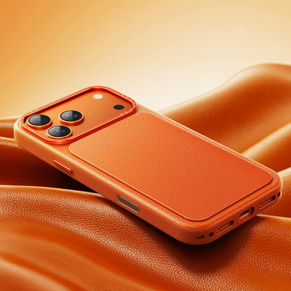 Oatsbasf Origin MagSafe Genuine Leather Capacitive Camera Button Case Cover