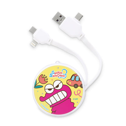 GARMMA Crayon Shin-chan PD Fast Charge Lightning+Type-C Extracted Extension Cable