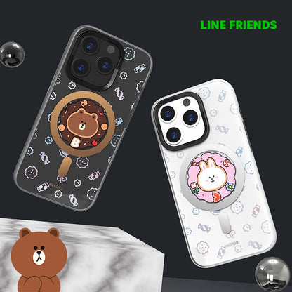 Line Friends Laser MagSafe All-inclusive Shockproof IMD Protective Case Cover