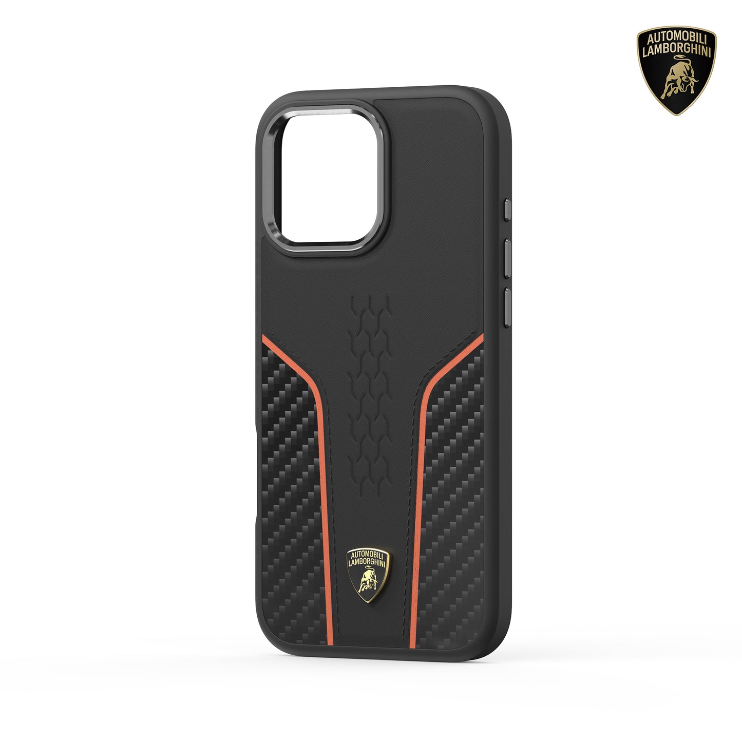 Lamborghini MagSafe Genuine Leather Carbon Fiber Phone Case - Huracan D21