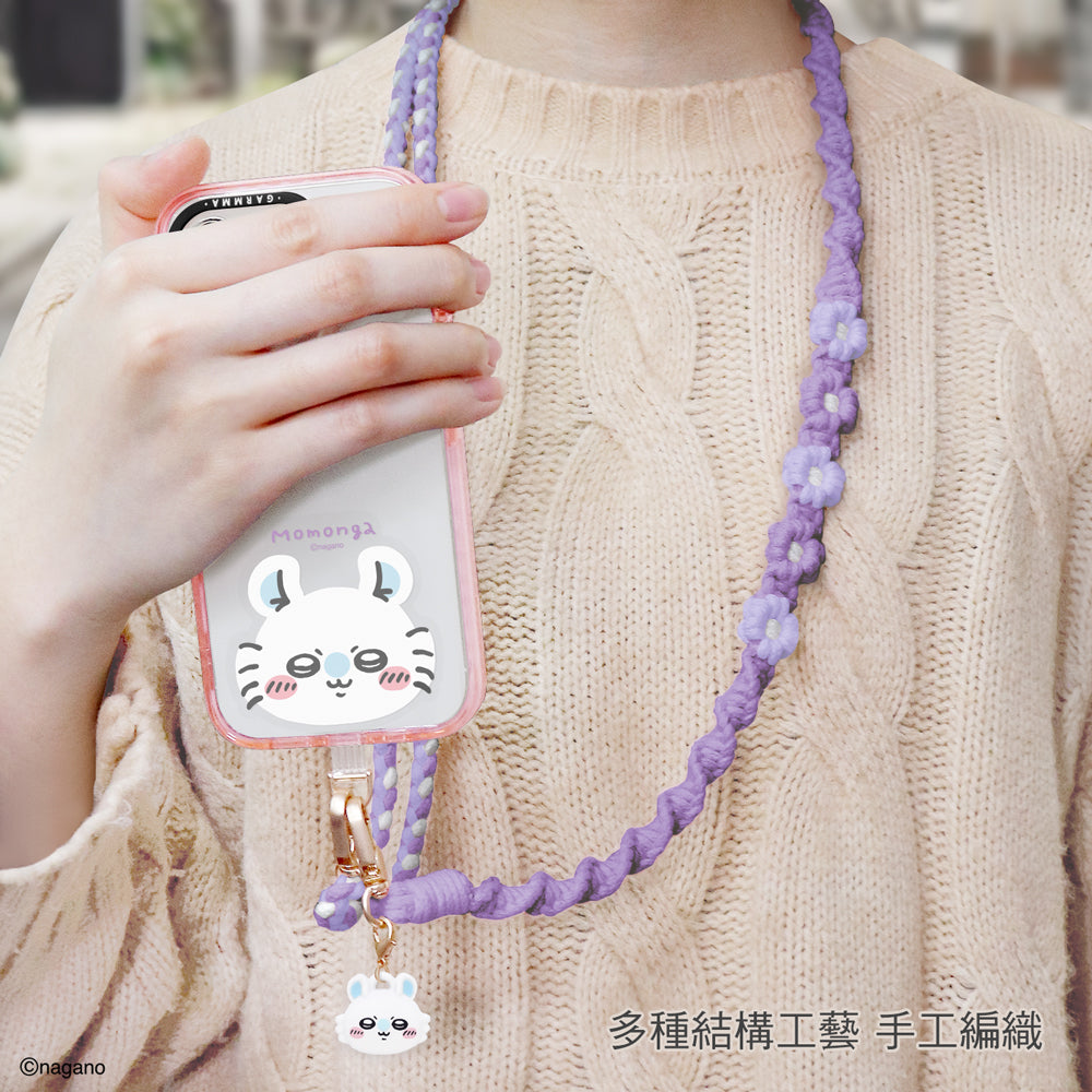 GARMMA Chiikawa Doll Charm Buckle Strap Braided Crossbody Phone Lanyard