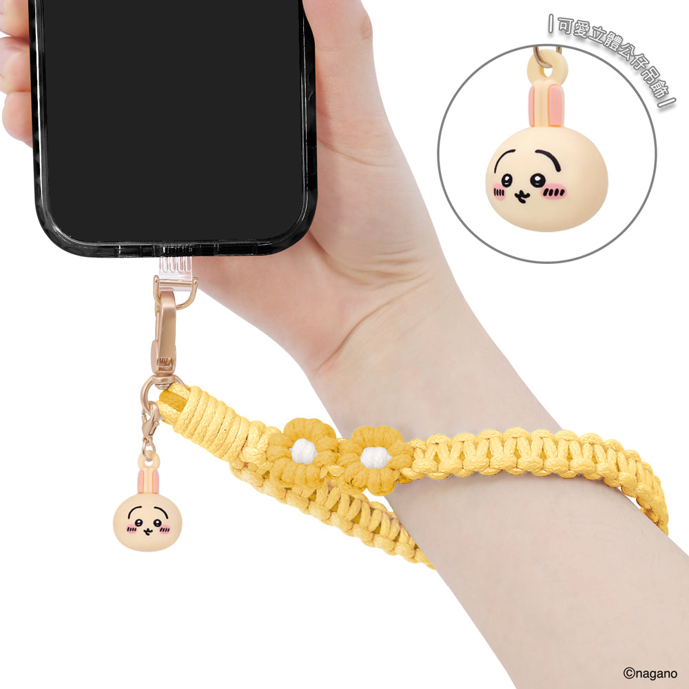 GARMMA Chiikawa Doll Charm Buckle Strap Braided Handstrap Phone Lanyard
