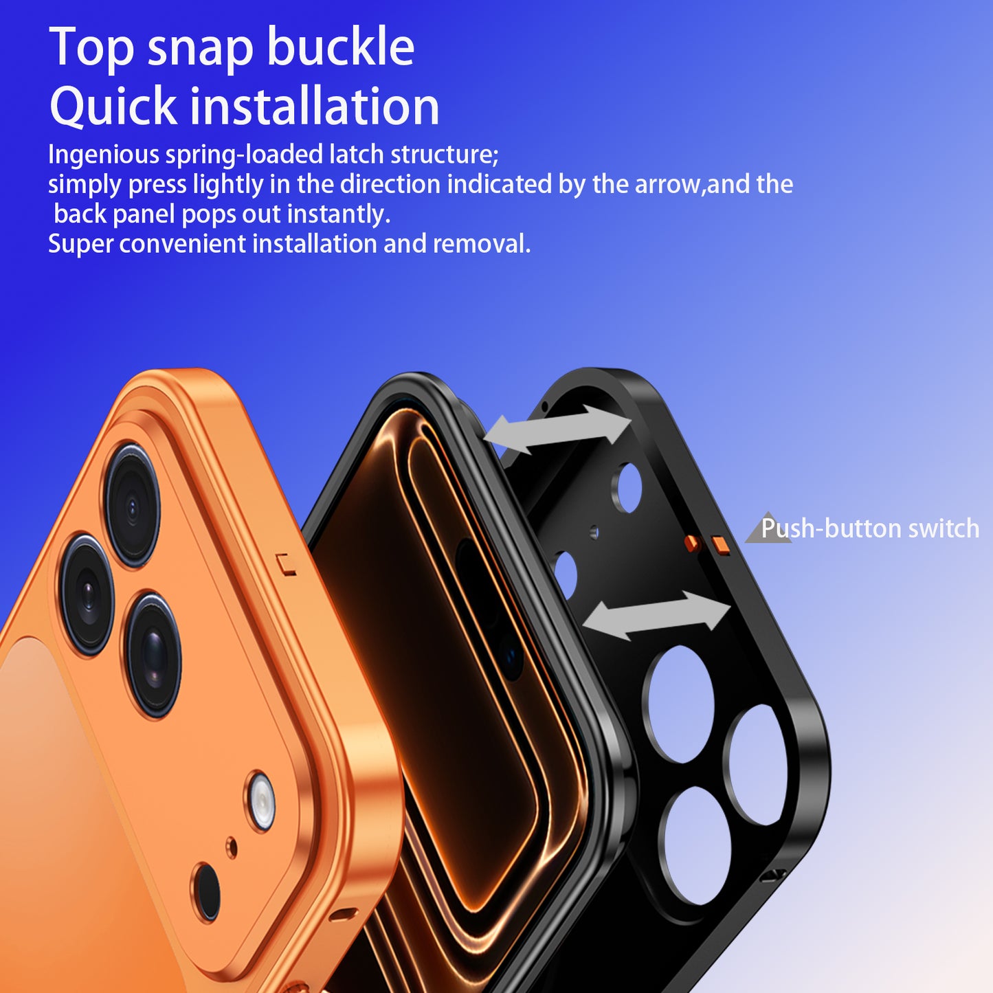 Armor King KuJia MagSafe Snap-on Metal Frame PC Back Case Cover