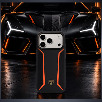 Lamborghini MagSafe Genuine Leather with Alcantara Phone Case - Revuelto D6