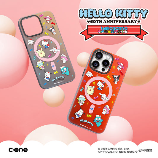 Sanrio Hello Kitty 50th Anniversary Party MagSafe Anti-Scratch Shockproof Back Cover Case