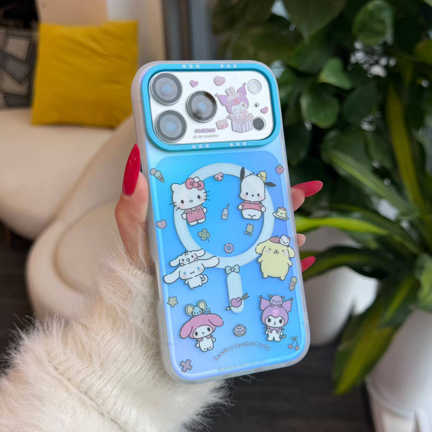 Sanrio Characters Rabbit Ball Tempered Glass All-in-One Rear Camera Lens Protector