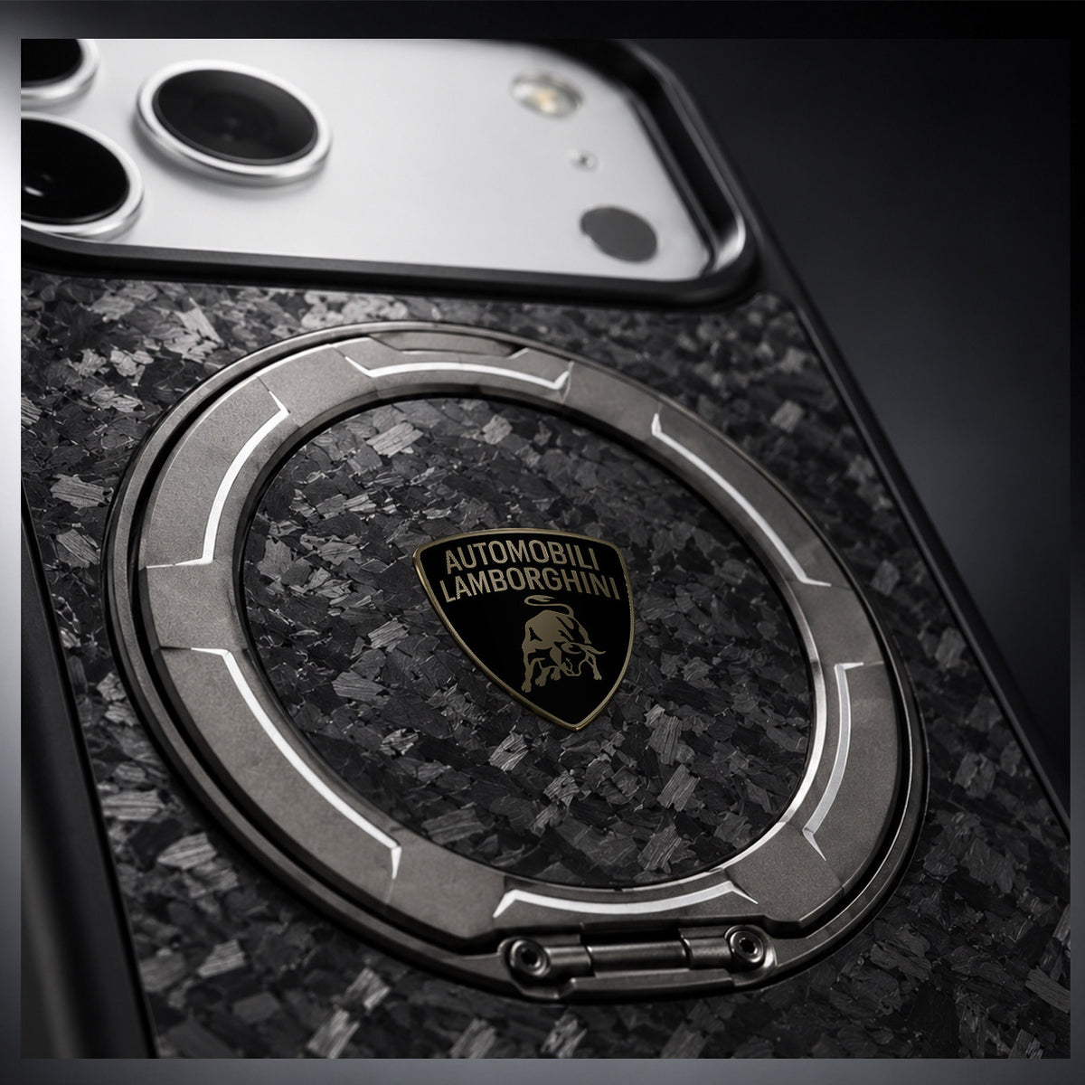 Lamborghini MagSafe 360° Stand Forged Carbon Fiber Phone Case