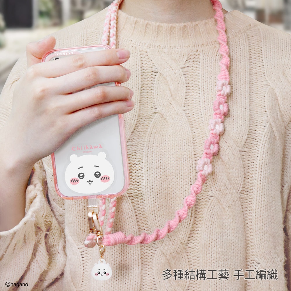 GARMMA Chiikawa Doll Charm Buckle Strap Braided Crossbody Phone Lanyard