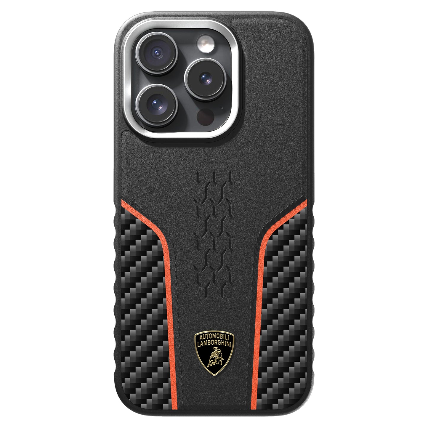 Lamborghini MagSafe Genuine Leather Carbon Fiber Phone Case - Huracan D21