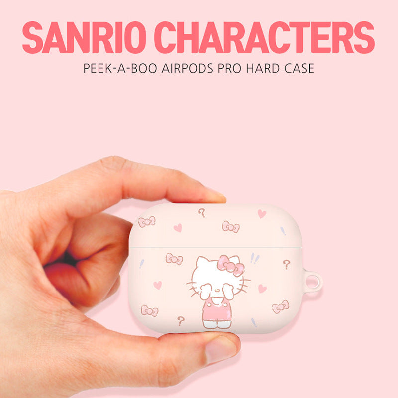 Sanrio Characters Peek-A-Boo Hard Apple AirPods Charging Case Cover