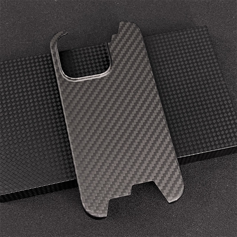 Oatsbasf Luxury Irregular Pure Carbon Fiber Case for Apple iPhone