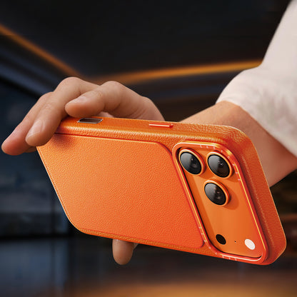 Oatsbasf Origin MagSafe Genuine Leather Capacitive Camera Button Case Cover