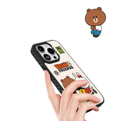 Line Friends Brown & Friends Vintage Edition MagSafe Shockproof Protective Case Cover