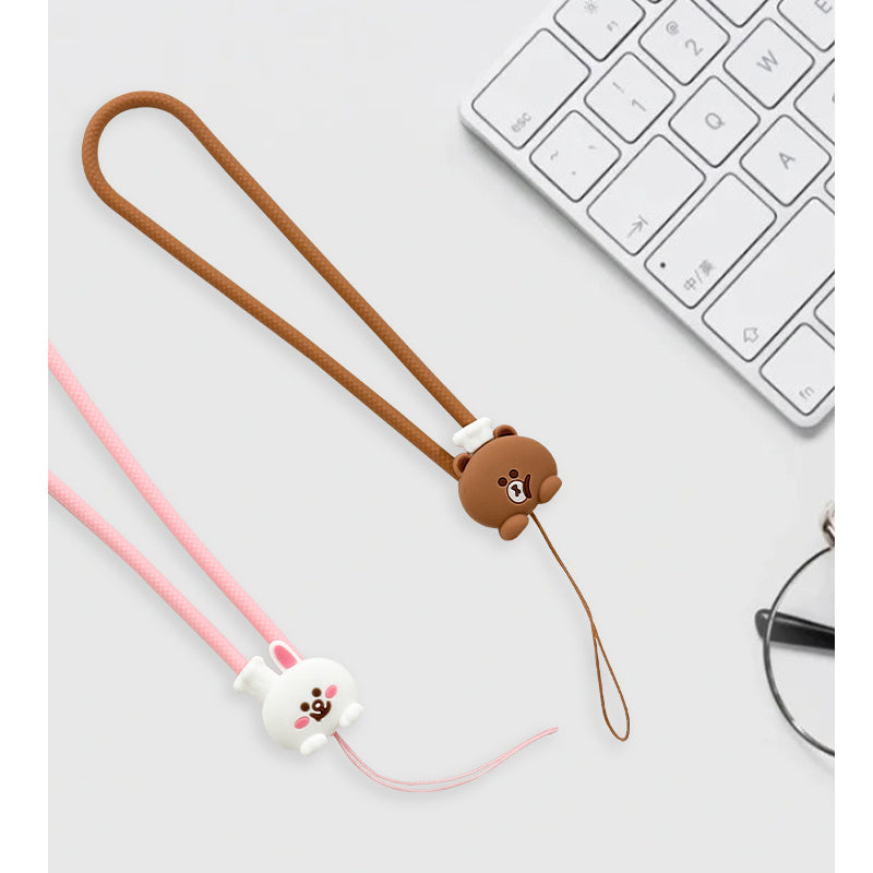 Line Friends Love Coffee Anti-lost Strap Phone Lanyard