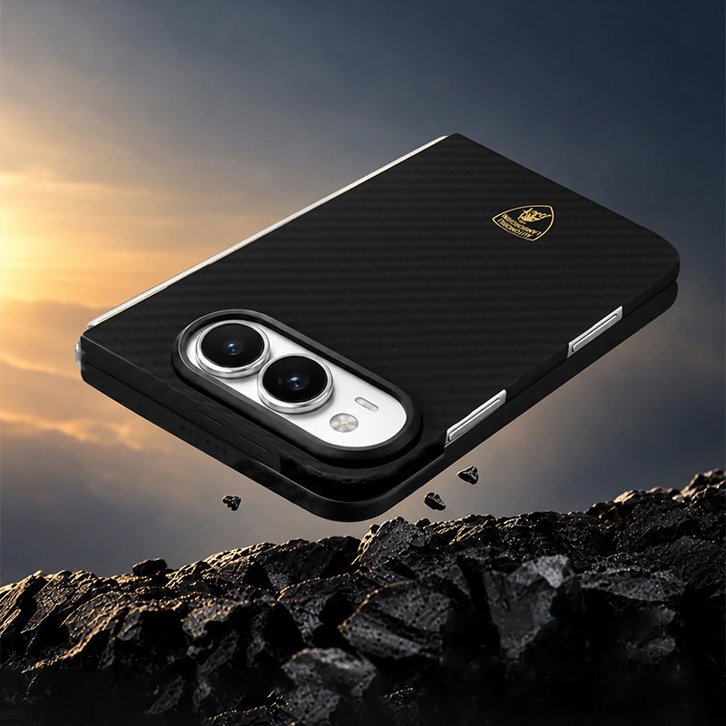 Lamborghini MagSafe Aramid Fiber Foldable Protective Case for iPhone Duo