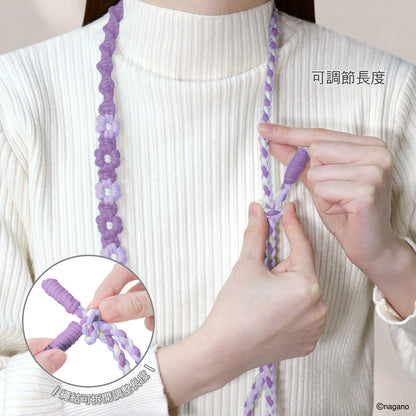 GARMMA Chiikawa Doll Charm Buckle Strap Braided Crossbody Phone Lanyard