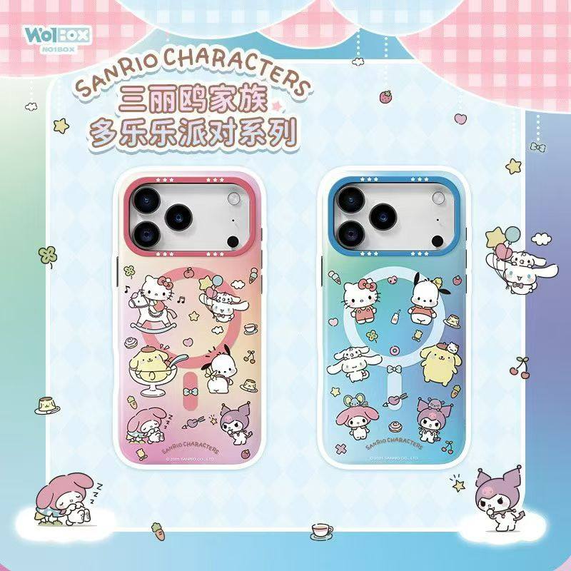 Sanrio Characters Duolele Party MagSafe All-inclusive Shockproof IMD Protective Case Cover