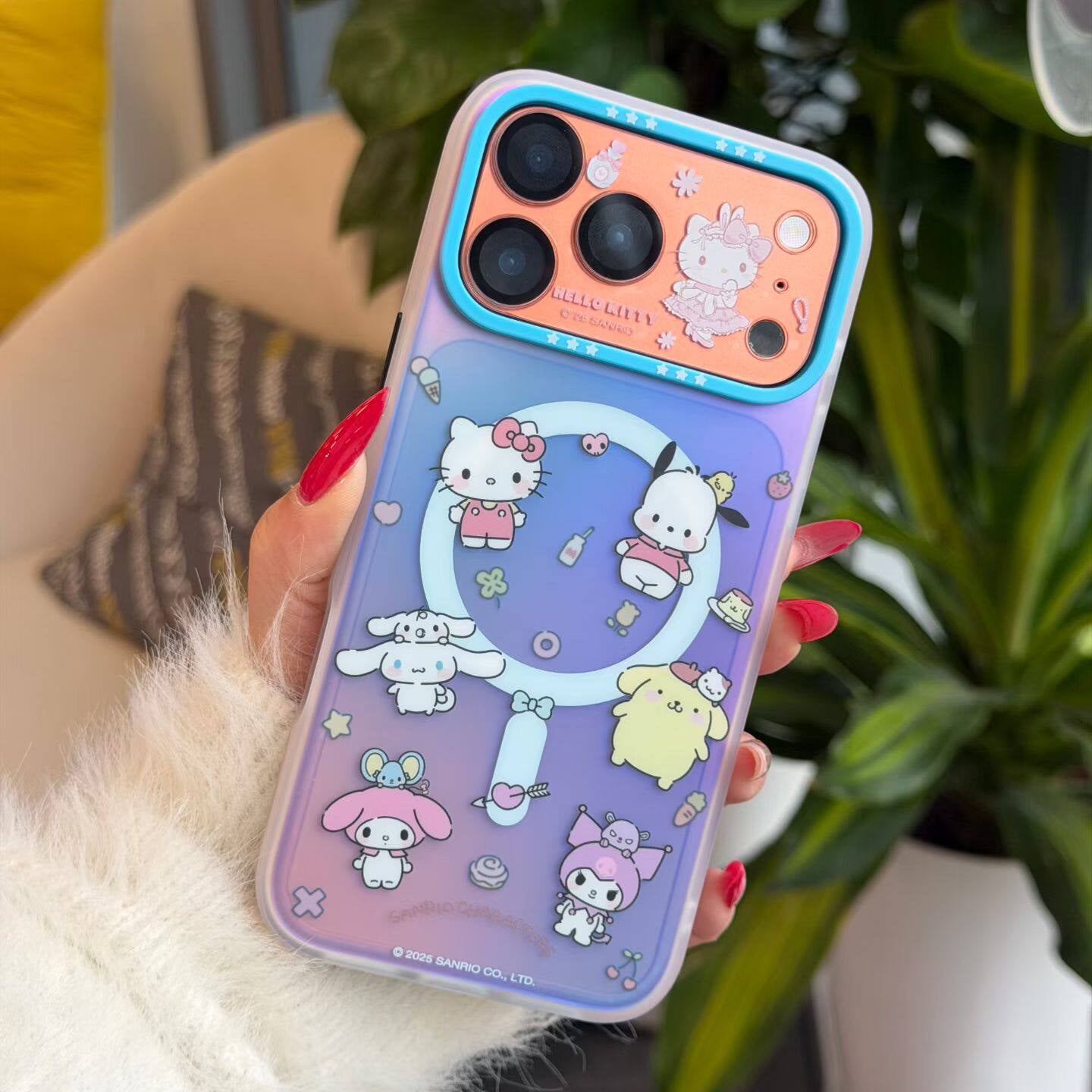 Sanrio Characters Rabbit Ball Tempered Glass All-in-One Rear Camera Lens Protector