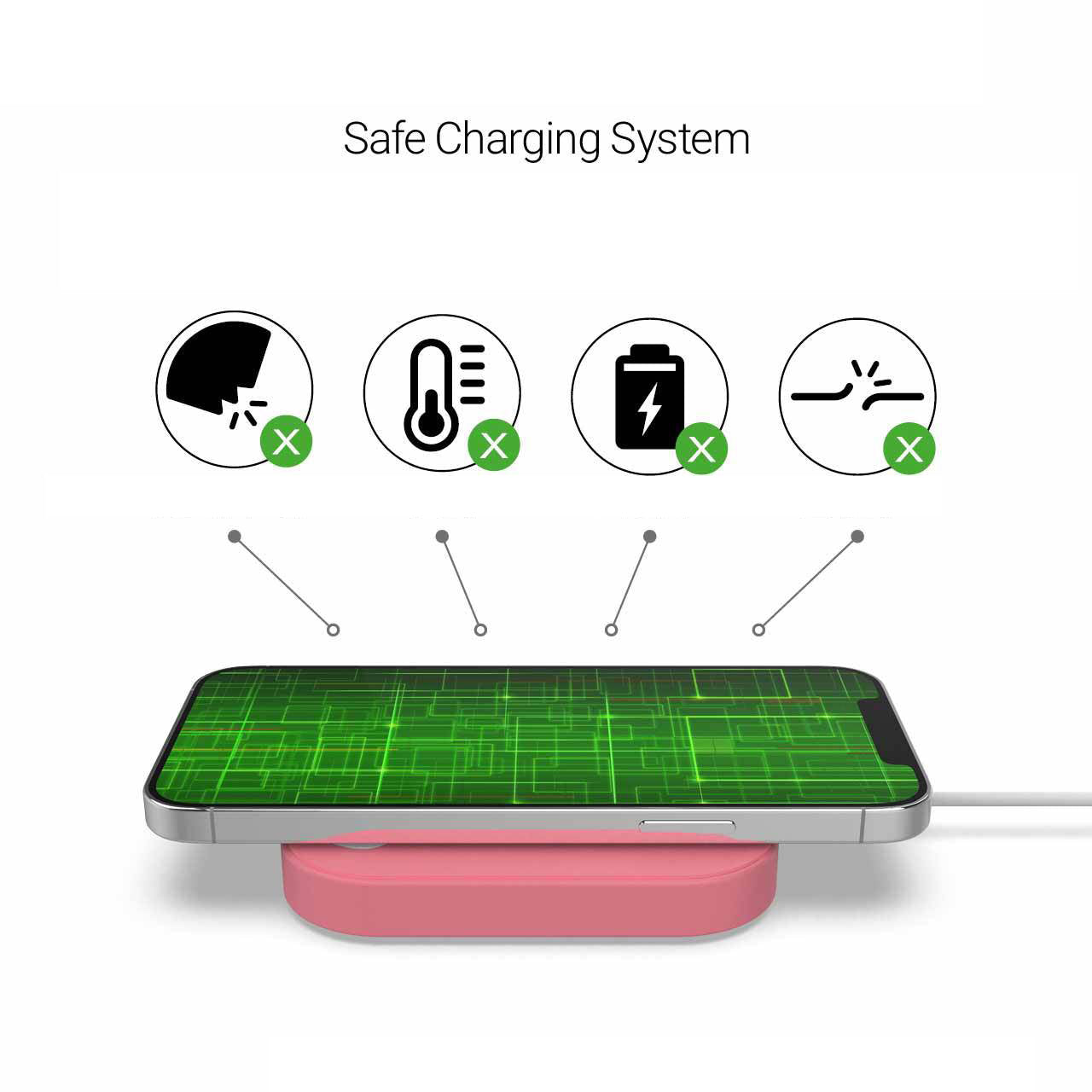 Line Friends 15W Heart Silicone Wireless Charger