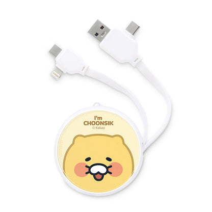 GARMMA Kakao Friends PD Fast Charge Lightning+Type-C Extracted Extension Cable