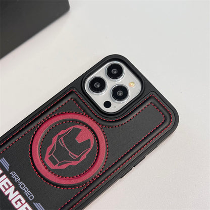 Marvel Avengers MagSafe Shockproof  Leather Case Back Cover