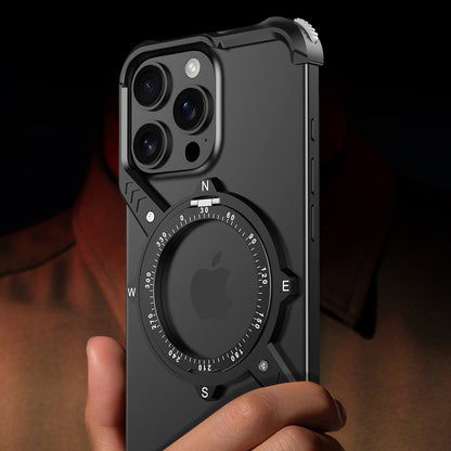 Armor King S Mechanical Gear MagSafe Pivot Ring Stand Air Cushion Sports Metal Case Cover