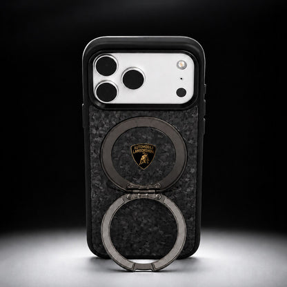 Lamborghini MagSafe 360° Stand Forged Carbon Fiber Phone Case
