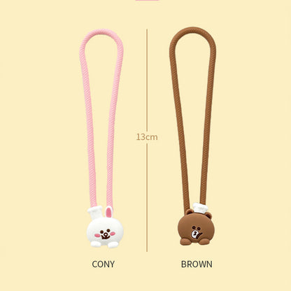 Line Friends Love Coffee Anti-lost Strap Phone Lanyard