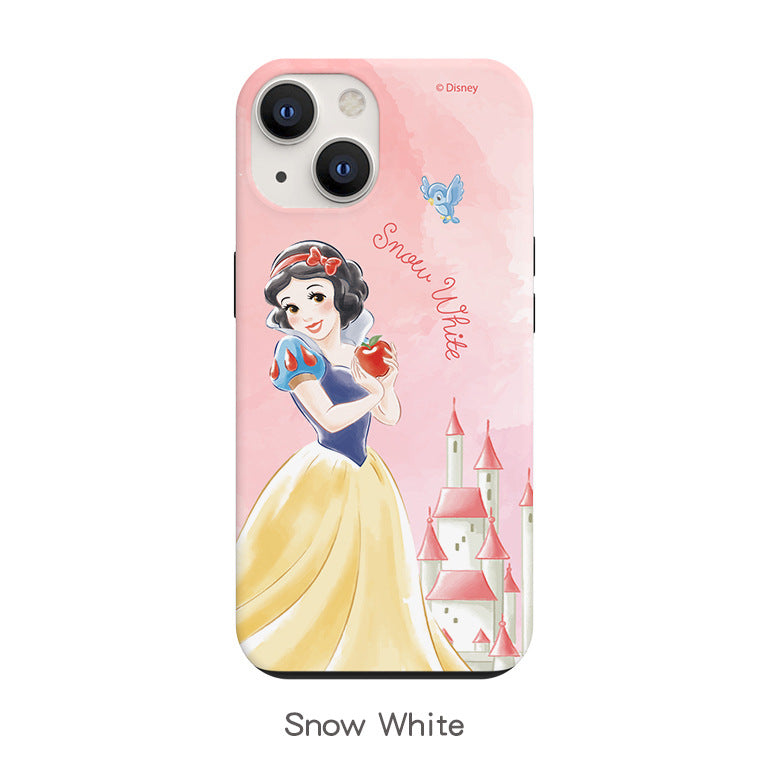 Disney Princess Watercolour Dual Layer TPU+PC Shockproof Guard Up Combo Case Cover