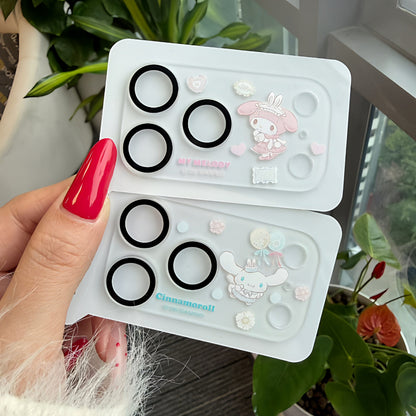 Sanrio Characters Rabbit Ball Tempered Glass All-in-One Rear Camera Lens Protector