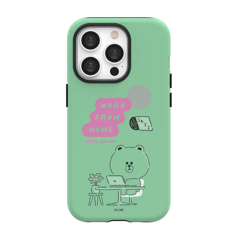 Line Friends Home Sweet Home Dual Layer TPU+PC Shockproof Guard Up Combo Case Cover