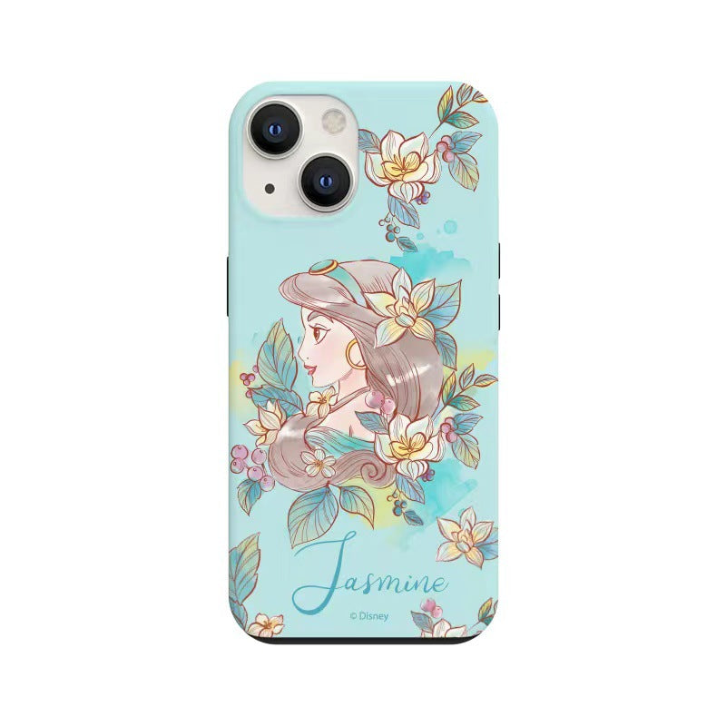 Disney Princess Watercolour Dual Layer TPU+PC Shockproof Guard Up Combo Case Cover