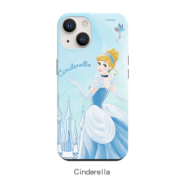 Disney Princess Watercolour Dual Layer TPU+PC Shockproof Guard Up Combo Case Cover