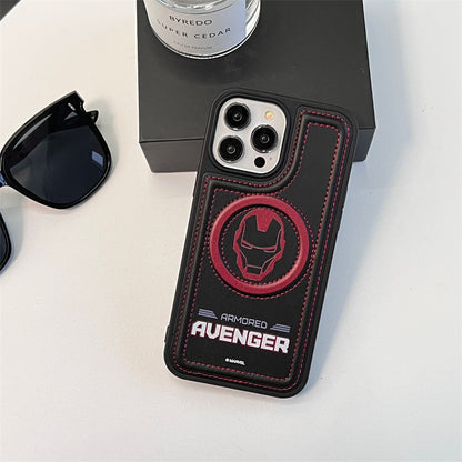 Marvel Avengers MagSafe Shockproof  Leather Case Back Cover