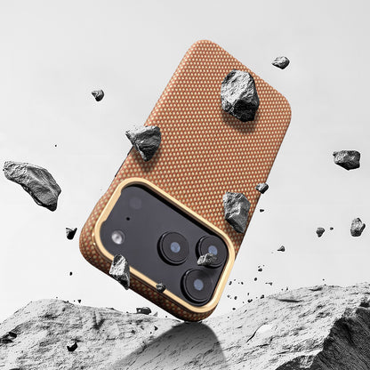 Armor King MagSafe Aramid Fiber Lens Stand Non-Slip Slim Light Case for Apple iPhone 17 series