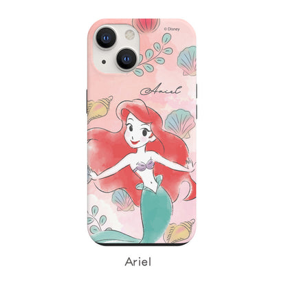 Disney Princess Watercolour Dual Layer TPU+PC Shockproof Guard Up Combo Case Cover